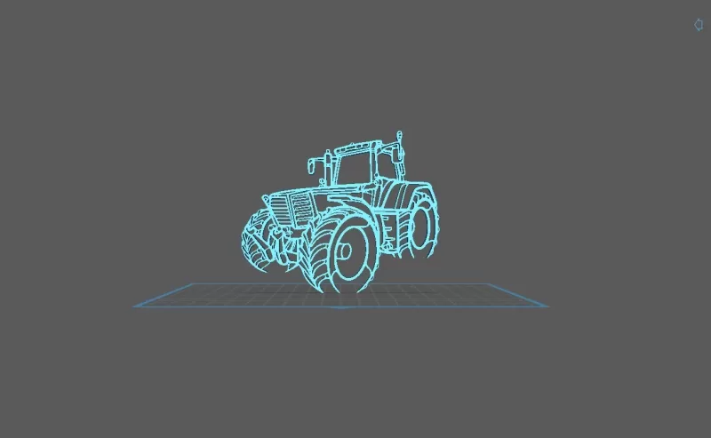 Tractor - Fendt Favorit 936 Wall Art - Model preview 2