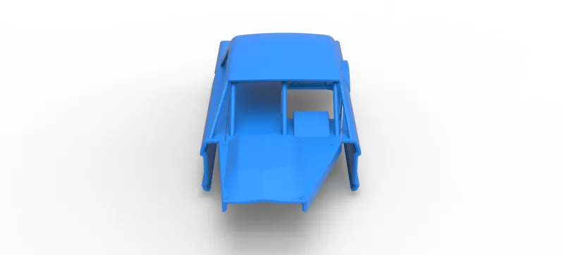 Shell of Vintage Asphalt Modified stock car V11 Scale 1:25 - Model preview 6