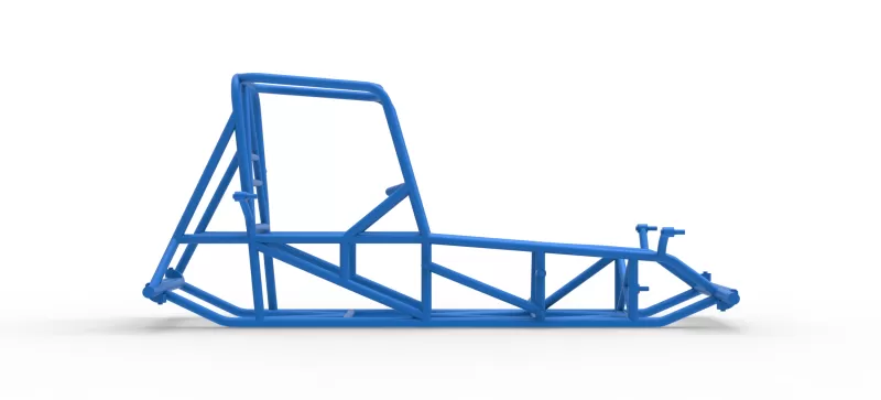 Frame of Vintage Pavement Sprint car Scale 1:25 - Model preview 13