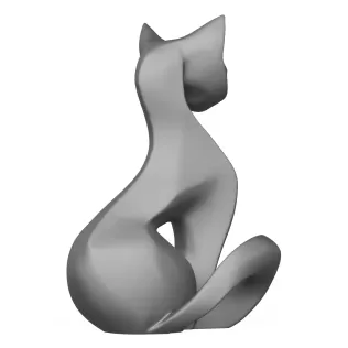 Decorative Cat Statue 3D Print Model - Model thumbnail 5