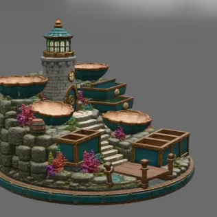 Lighthouse Jewelry Organizer STL File for 3D Print - Model thumbnail 11