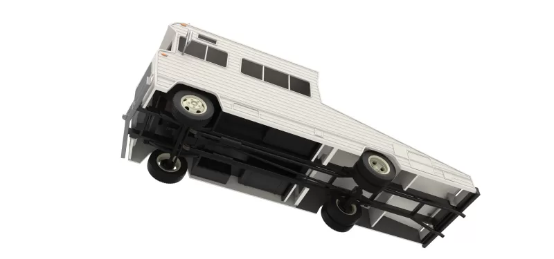 Vintage Transporter truck for Race car Version 7 Scale 1:25 - Model preview 11