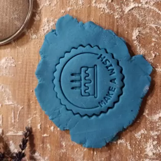 Happy Birthday Cake Cookie & Clay Cutter, With Make a Wish Text - Model thumbnail 4