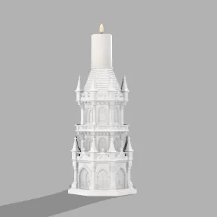Complete Gothic Castle Set - 4 Towers + Dragon - Model thumbnail 11