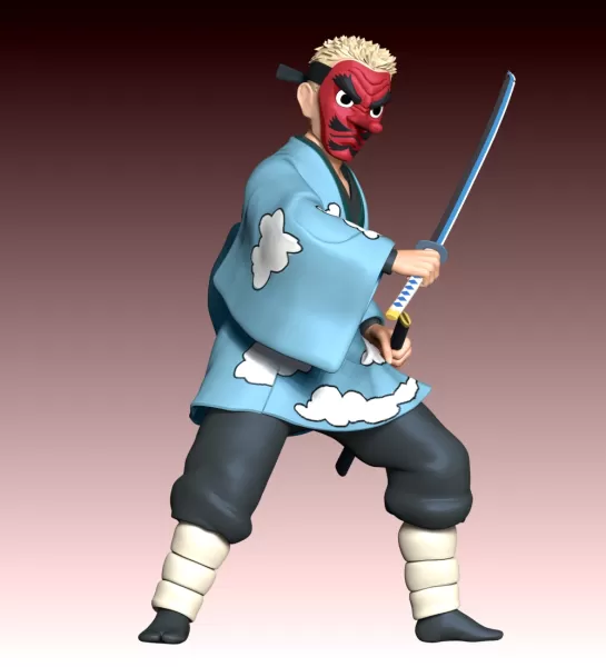 Sakonji Urokodaki - Demon Slayer - Model preview 4