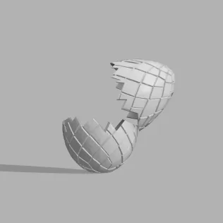 Dragon Egg Container - Fantasy Halloween Box - Model thumbnail 3
