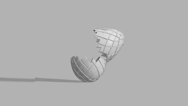 Dragon Egg Container - Fantasy Halloween Box - Model preview 3