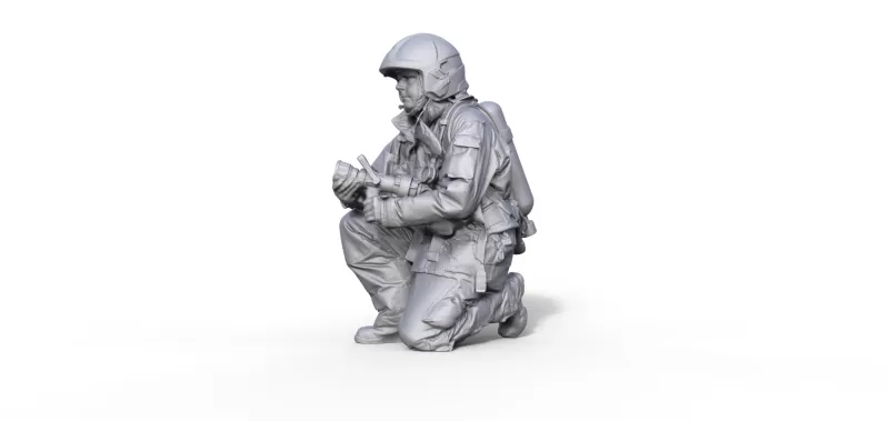 Firefighter figure - Model preview 1