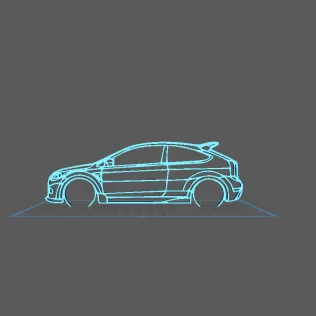 Ford - Focus RS 2 Wall Art