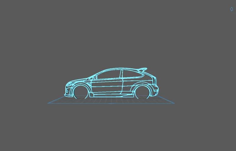 Ford - Focus RS 2 Wall Art - Model preview 2