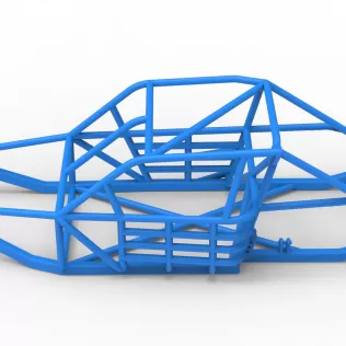 Frame of Vintage Asphalt Modified stock car Version 3 Scale 1:25 - Model thumbnail 8