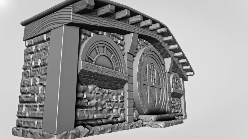 Hobbit House Facade #RoZ - Model preview 8
