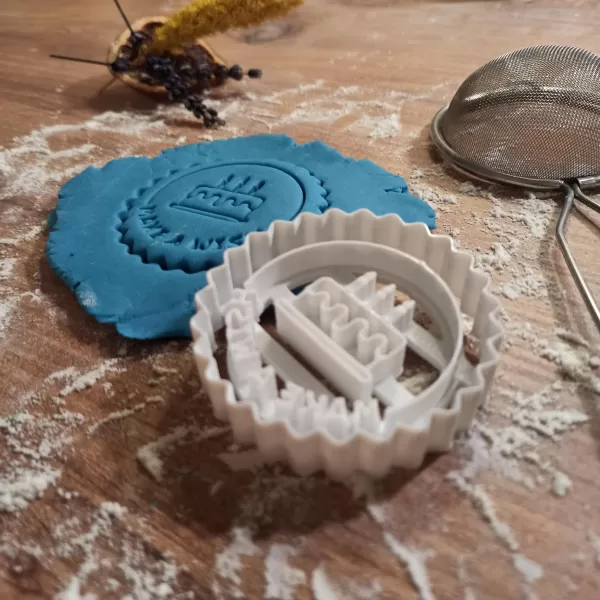 Happy Birthday Cake Cookie & Clay Cutter, With Make a Wish Text - Model preview 5