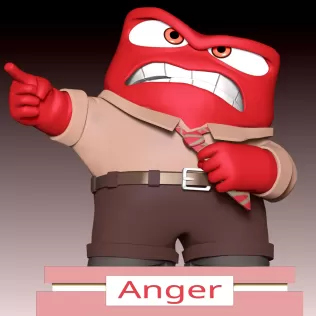 Anger Fan Art - Model thumbnail 2