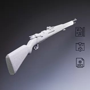 Gewehr 98 Bolt-Action Rifle #RoZ - Model thumbnail 7