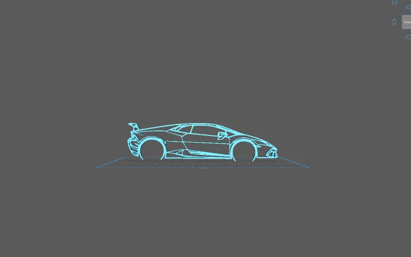 Lamborghini - Huracan Performante Wall Art - Model preview 2