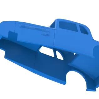 Shell of Canadian vintage modified stock car Scale 1:25 - Model thumbnail 3