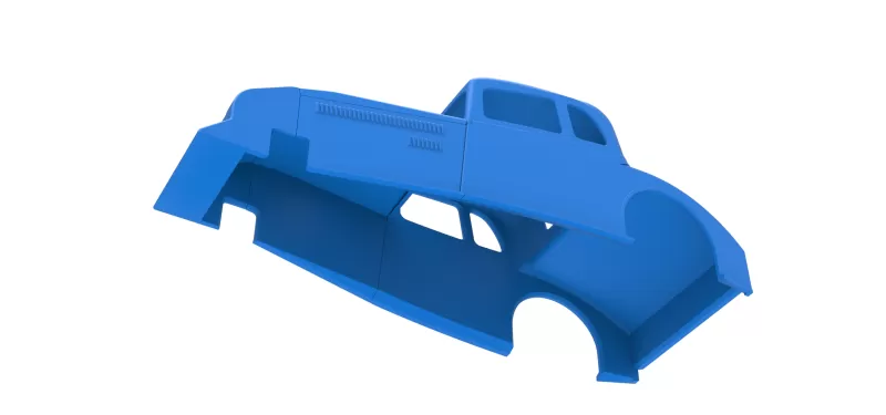 Shell of Canadian vintage modified stock car Scale 1:25 - Model preview 3