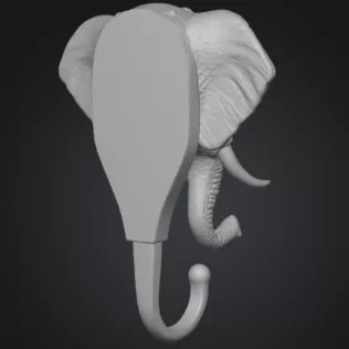 📝 STL File Description — Steampunk Elephant Wall Hook - Model thumbnail 4