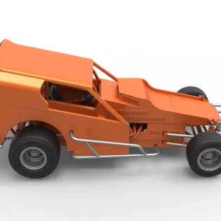 Vintage Dirt Modified stock car Version 3 Scale 1:25 - Model thumbnail 23