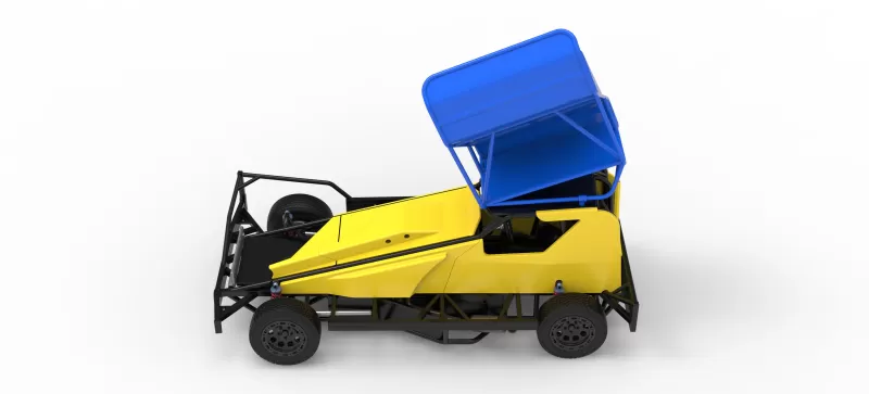 BriSCA Formula 1 Stock Car for Dirt Version 2 Scale 1:25 - Model preview 10