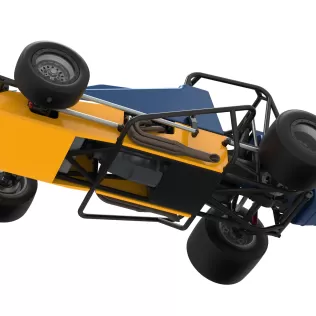 Vintage Pavement Silver Crown Car Scale 1:25 - Model thumbnail 3