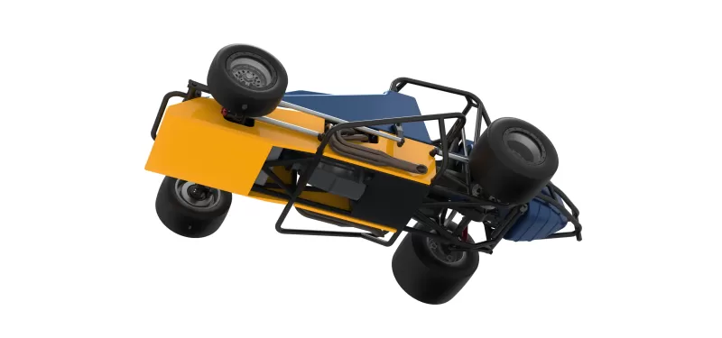 Vintage Pavement Silver Crown Car Scale 1:25 - Model preview 3