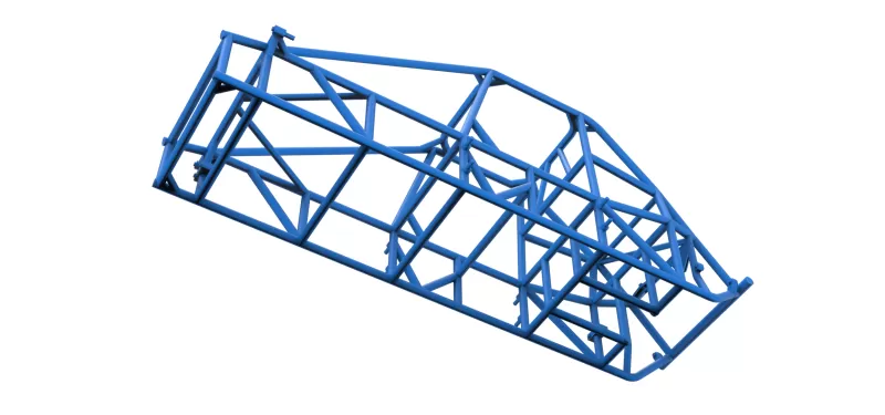 Frame of Experimental Pavement Silver Crown Car V3 Scale 1:25 - Model preview 3