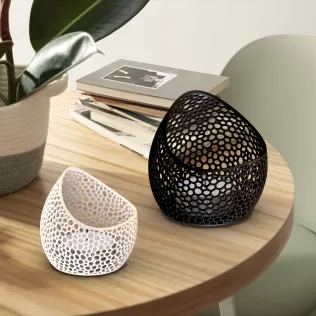 Candle Holder Tealight, Voronoi Diagram Style, 3D Home Decor - Model thumbnail 3