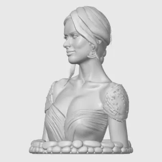 Olivia Wilde 3D Bust - Model thumbnail 5