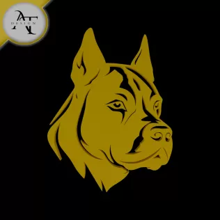 Dog - Silhouette - 2D Wall Art Decor