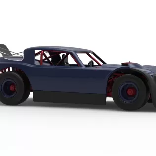 Vintage Dirt late model Race car Version 4 Scale 1:25 - Model thumbnail 25