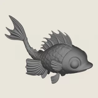 Fish 07 Print Ready 3D Model - Model thumbnail 4