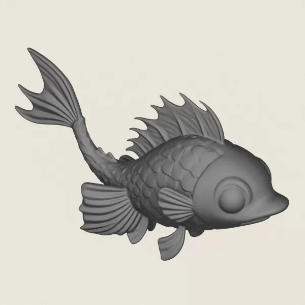 Fish 07 Print Ready 3D Model - Model preview 4