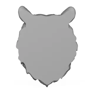 3D Printable Wild Bear Head Statue - Model thumbnail 4