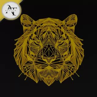Tiger - Geometric - 2D Wall Art Decor