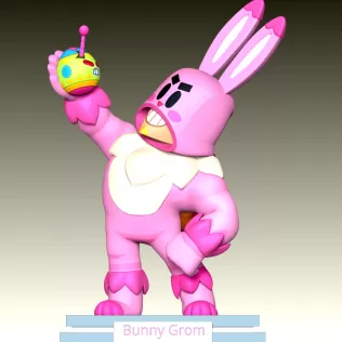 Bunny Grom - Brawl Stars - Model thumbnail 2