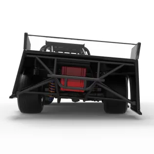 Wedge Dirt Late model while turning Scale 1:25 - Model thumbnail 16