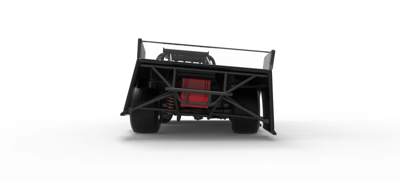 Wedge Dirt Late model while turning Scale 1:25 - Model preview 16