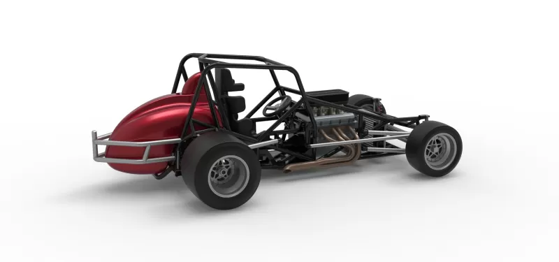 Pavement Silver Crown Car Base Version 3 Scale 1:25 - Model preview 20