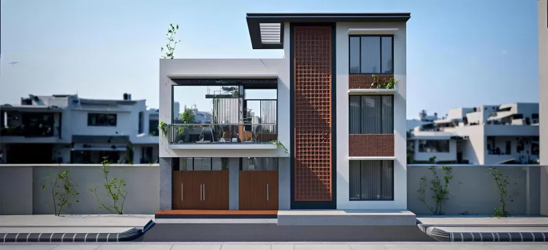 RESIDENTIAL 3D EXTERIOR FACADE - Model preview 6