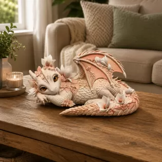 Peach Baby Blossom Dragon STL File for 3D Print - Model thumbnail 4