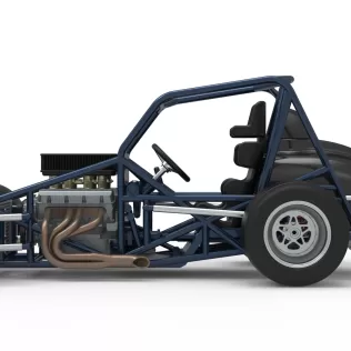 Sprint car Base Version 2 Scale 1:25 - Model thumbnail 9