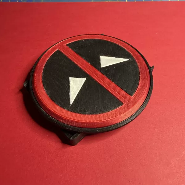 Deadpool Snaplock Belt Buckle - Model preview 3