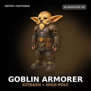 Beastfolk Heroes Pack (10 Characters) – High-Poly Kitbash - Model thumbnail 8
