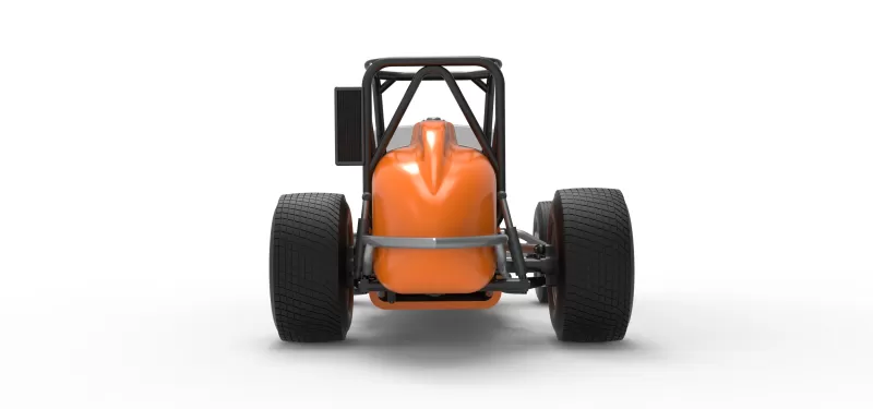 Dirt Silver Crown Champ car Version 2 Scale 1:25 - Model preview 16