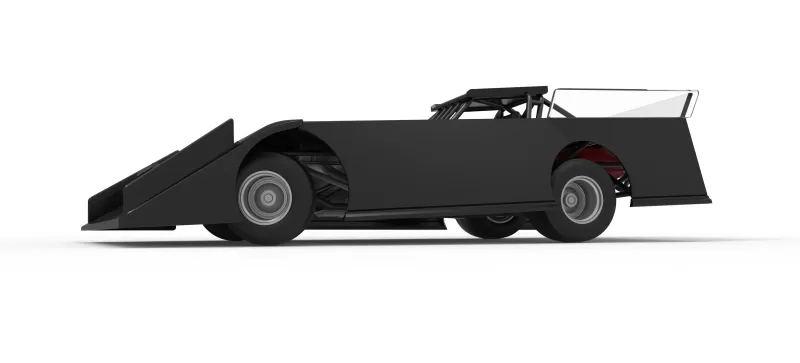 Wedge Dirt Late model while turning Scale 1:25 - Model preview 2