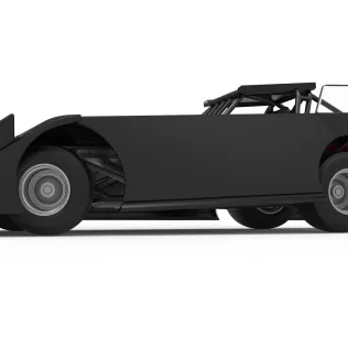 Wedge Dirt Late model while turning Scale 1:25 - Model thumbnail 2