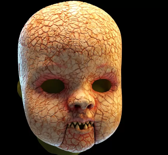 possessed doll mask - Model preview 1