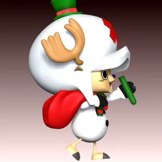Tony Tony Chopper XMas - Model thumbnail 6